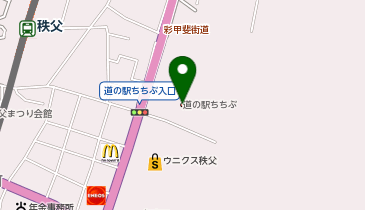 荷車屋道の駅-秩父食堂-の地図画像