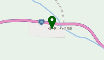 道の駅 くずまき高原の地図画像