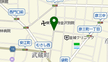 金澤表参道の地図画像