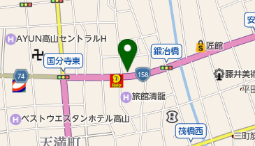 飛騨餃子あてやの地図画像