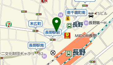 ウインズ 長野店の地図画像