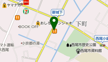 ステーキのあさくま シャオ西尾店の地図画像