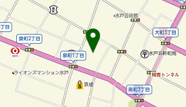 水戸市民会館の地図画像