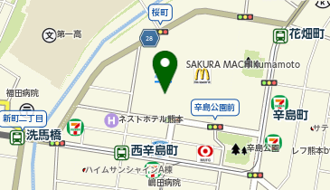 熊本城ホールの地図画像