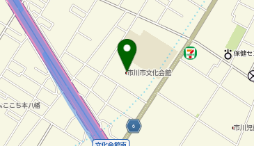 市川市文化会館の地図画像