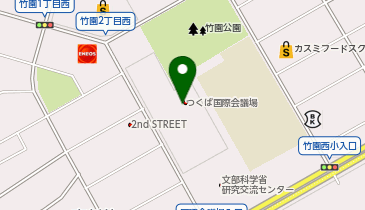 つくば国際会議場の地図画像