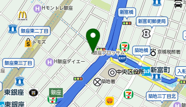 銀座ブロッサム 中央会館の地図画像