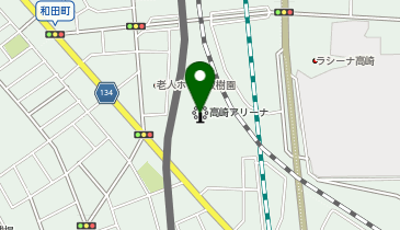 高崎アリーナの地図画像