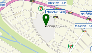 YCC県民文化ホール(山梨県立県民文化ホール)の地図画像