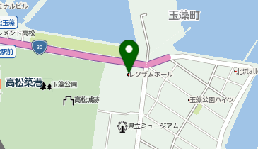 レクザムホール(香川県県民ホール)の地図画像