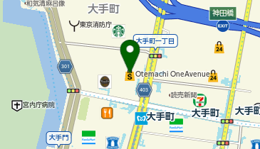 大手町三井ホールの地図画像