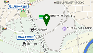 恵比寿ガーデンプレイス ザ・ガーデンホール/ルームの地図画像