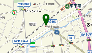 千葉市民会館の地図画像