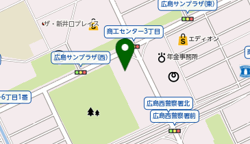 広島サンプラザホールの地図画像