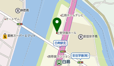 上野学園ホール(広島県立文化芸術ホール)の地図画像