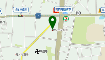 高円寺地域区民センター・社会教育センター(セシオン杉並)の地図画像