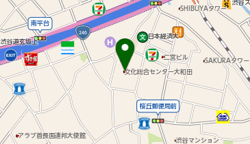 渋谷区文化綜合センター大和田 さくらホールの地図画像