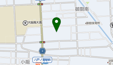 東大阪市文化創造館の地図画像