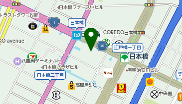 ベルサール東京日本橋の地図画像