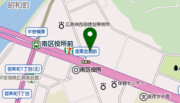 広島県立広島産業会館 本館・東展示館の地図画像