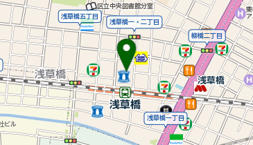 浅草橋ヒューリックホール&カンファレンスの地図画像
