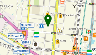 ベルサール秋葉原の地図画像