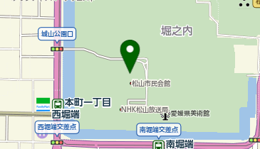 松山市民会館の地図画像