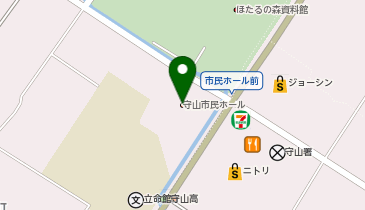 守山市市民文化会館(守山市民ホール)の地図画像