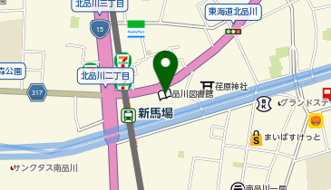 六行会ホールの地図画像