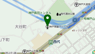 神戸常盤アリーナ(兵庫県立文化体育館)の地図画像