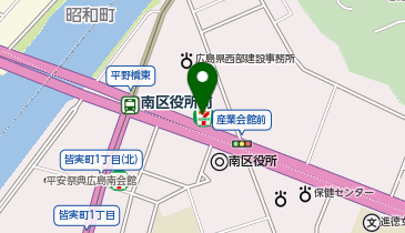 広島県立広島産業会館 西展示館の地図画像