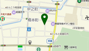 祇園の地図画像