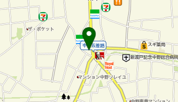 ジンギスカンゆきだるま中野部屋(本店)の地図画像