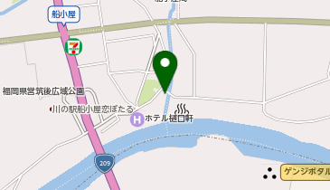 船小屋鉱泉場・長田鉱泉場の地図画像