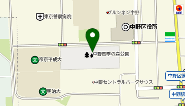中野四季の森公園の地図画像