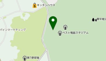 東平尾公園 博多の森 球技場(ベスト電器スタジアム)の地図画像