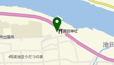 池田諏訪公園の地図画像