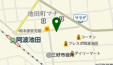 大歩危・祖谷 定期観光バスの地図画像