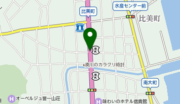 まんがロードモニュメントの地図画像