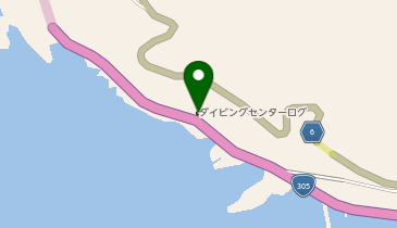 ダイビングセンターLOG(ログ)の地図画像