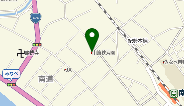 山崎秋芳園の地図画像