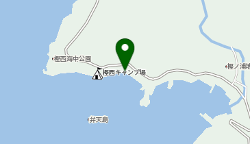 樫西海水浴場の地図画像