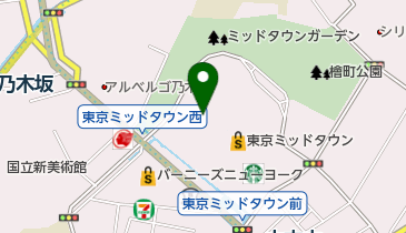 サン・フルーツ 東京ミッドタウン店の地図画像