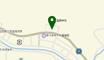 あつみ温泉朝市の地図画像