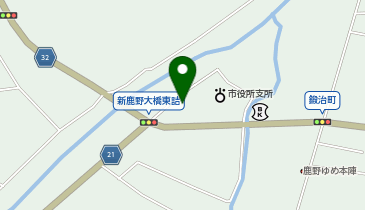 鹿野そば道場の地図画像