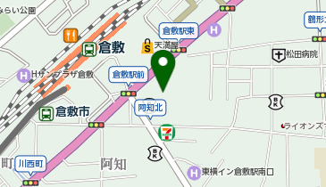 倉敷うどん「ぶっかけ」ふるいち 仲店の地図画像