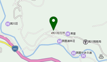 黒川温泉 雑貨来風の地図画像