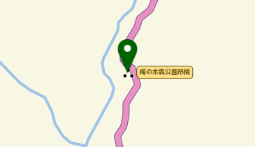 梅の木轟公園吊橋の地図画像