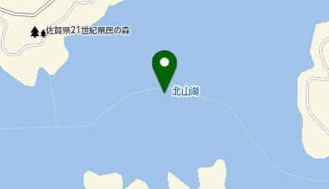 北山湖の地図画像