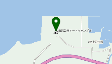 伊上海浜公園オートキャンプ場の地図画像